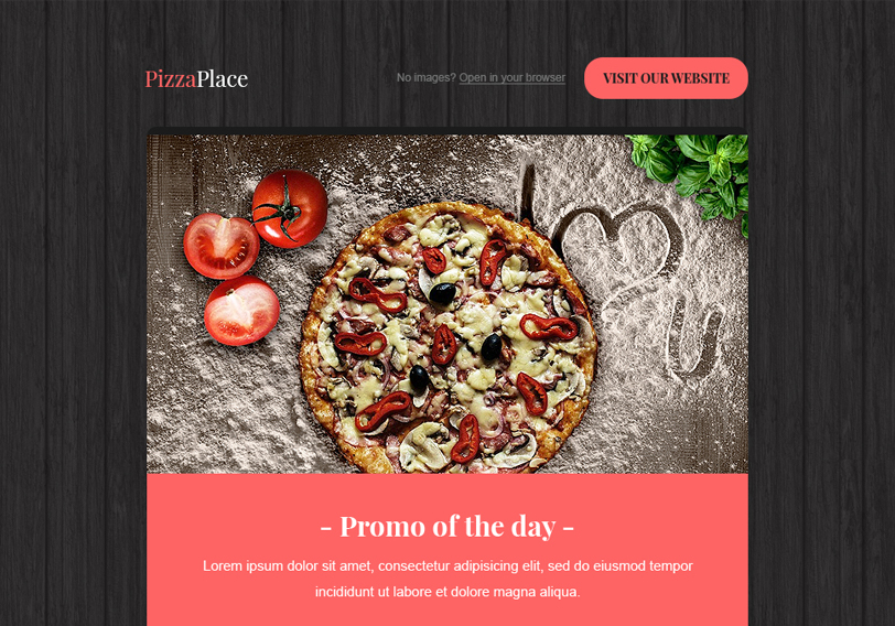 PizzaPlace - Pizza Newsletter Template