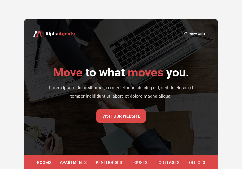 Alpha Agents – Real Estate Agent Email Template