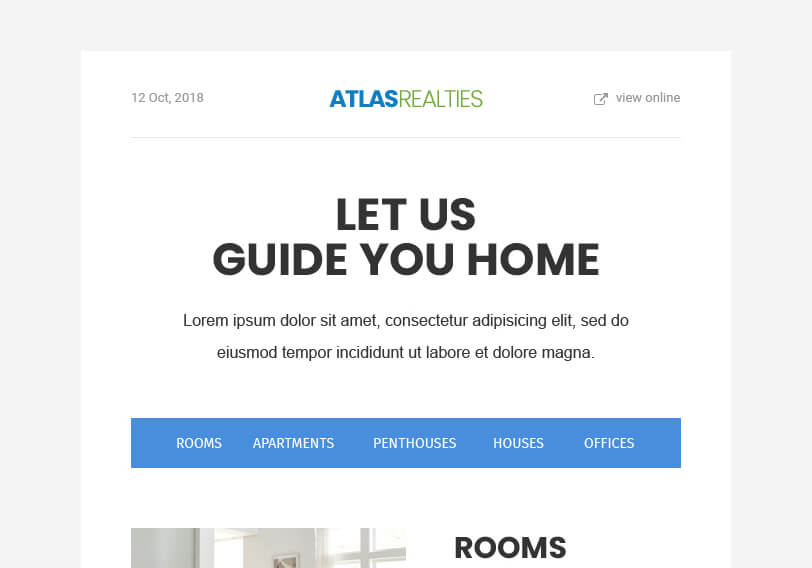 AtlasRealties - HTML Email Template For Real Estate
