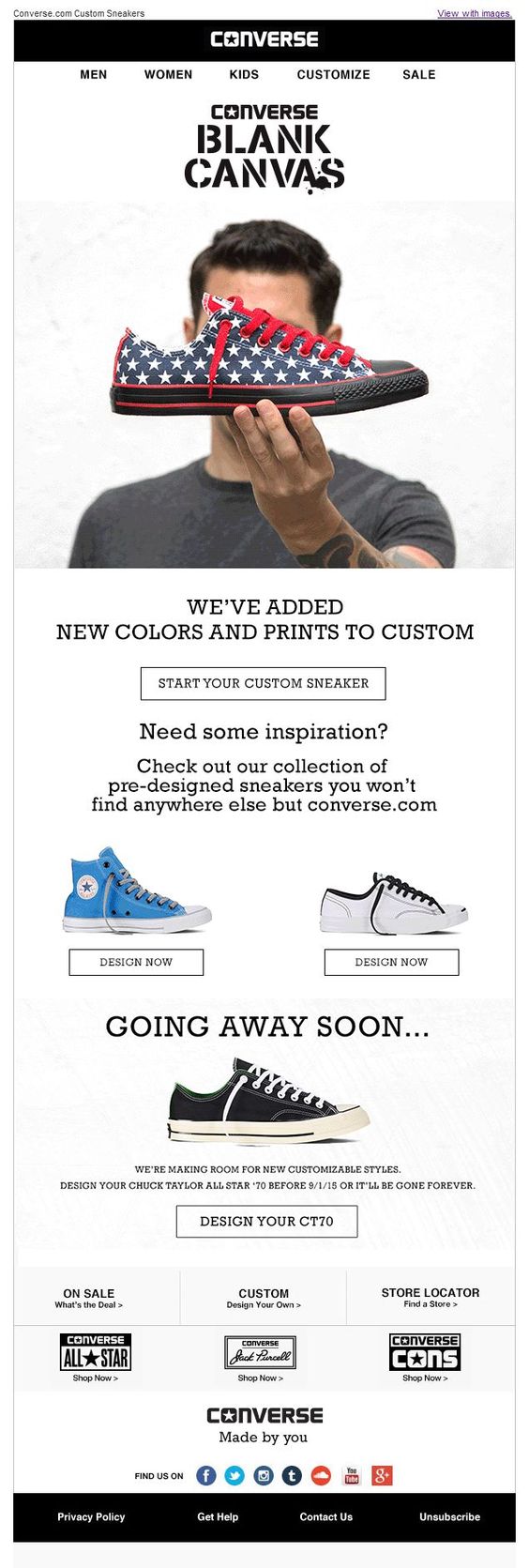converse email promo