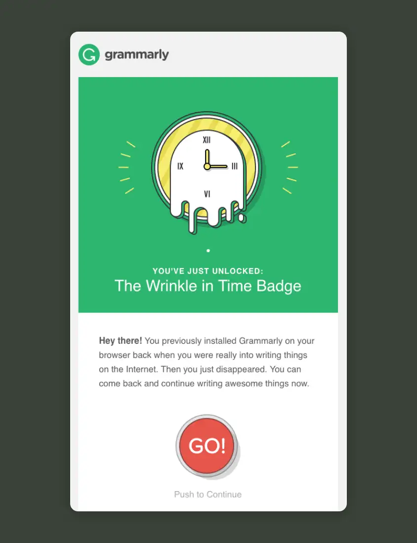 grammarly retention email