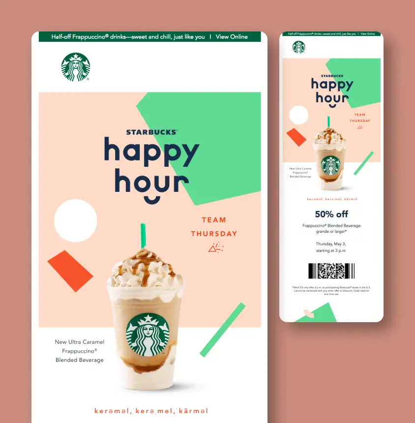 Starbucks retention email