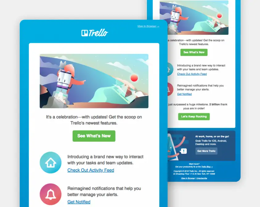 trello retention email