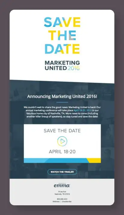 Conference Email Example