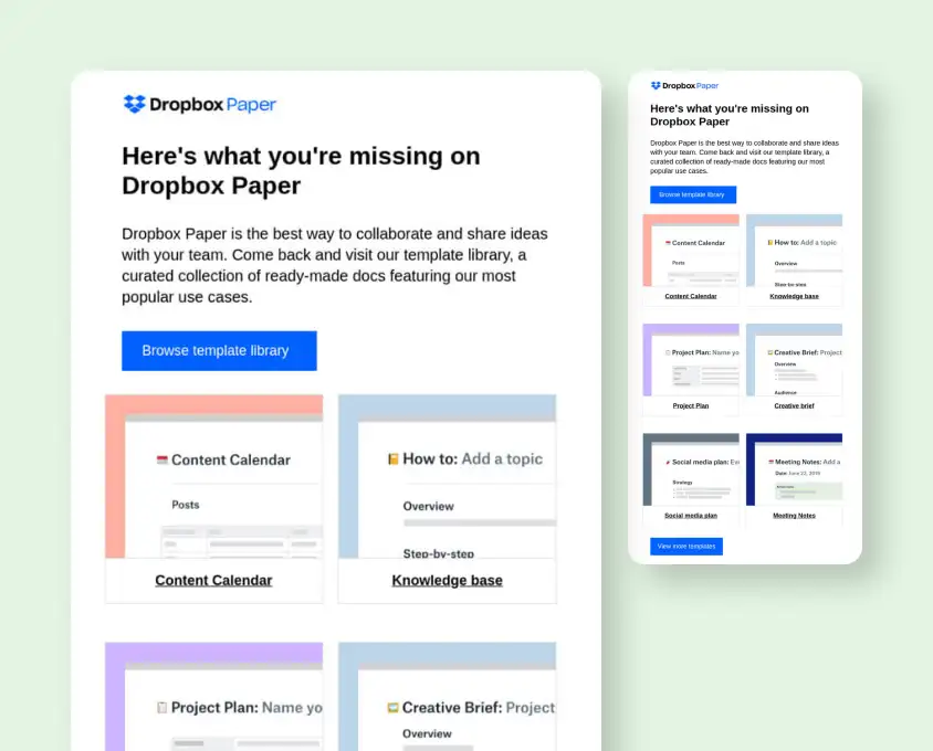re engagement email example Dropbox re engagement email example Dropbox - Dropbox
