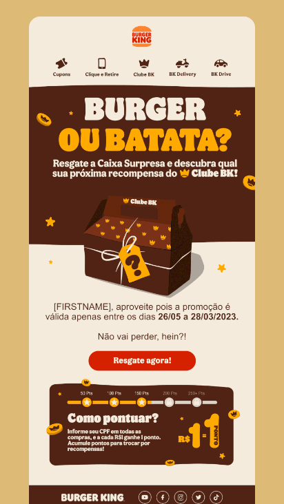 Promotional email with bold CTA placed in the thumb zone and animated reveal to guide attention
