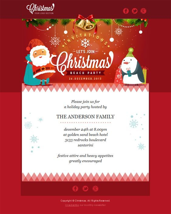 22 Inspirational Christmas Html Email Templates